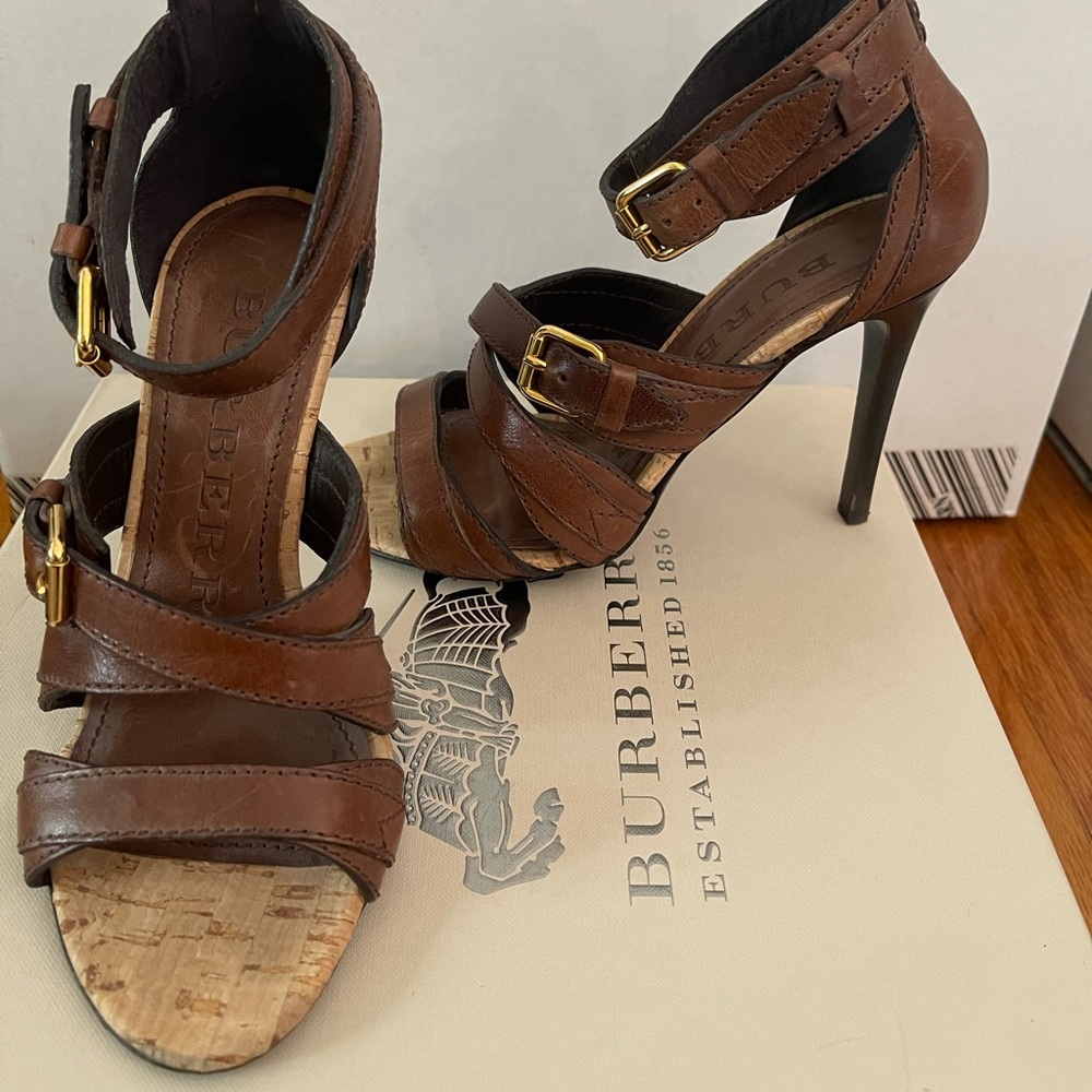 Burberry Sadler strap heels (used)